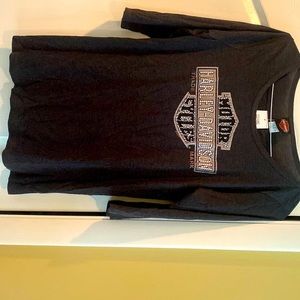 Woman’s LG Adirondack NY Harley Davidson light weight 3/4 sleeve tshirt